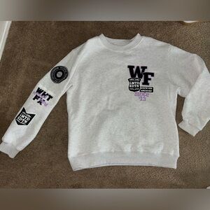White Fox Gray/Purple Crewneck
